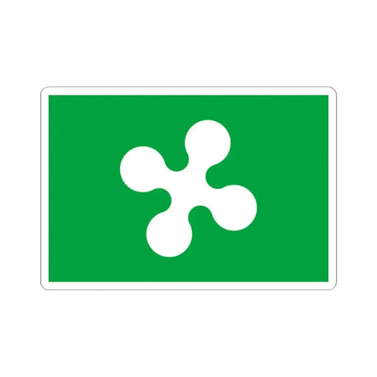 Flag of Lombardy Italy - STICKER Vinyl Kiss-Cut Decal 2 Inch White - The Sticker Space