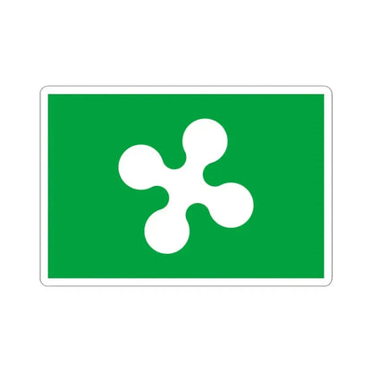 Flag of Lombardy Italy - STICKER Vinyl Kiss-Cut Decal 3 Inch White - The Sticker Space