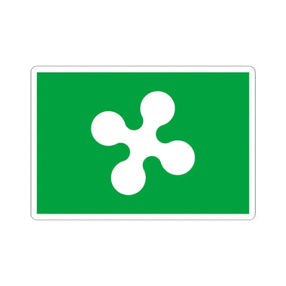 Flag of Lombardy Italy - STICKER Vinyl Kiss-Cut Decal 4 Inch White - The Sticker Space