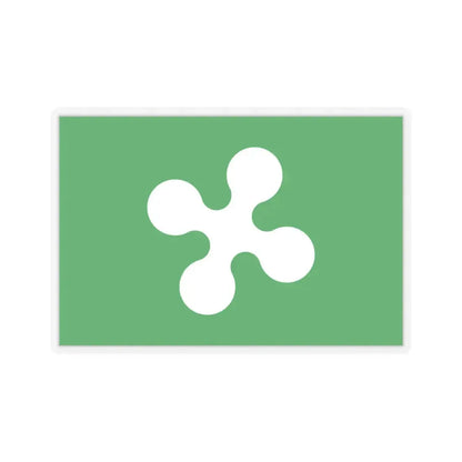 Flag of Lombardy Italy - STICKER Vinyl Kiss-Cut Decal 6 Inch Transparent - The Sticker Space