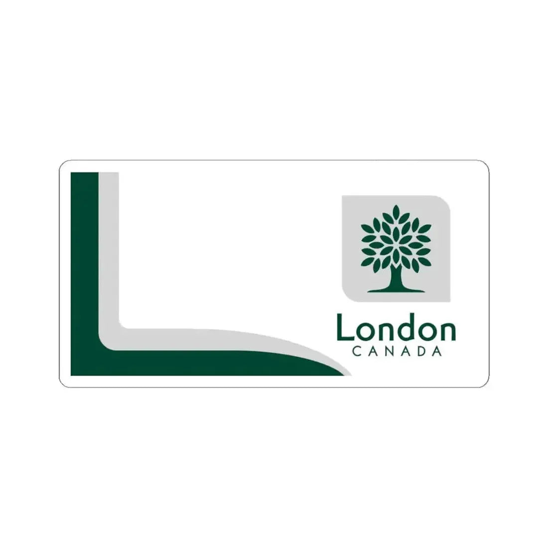 Flag of London Ontario Canada (Canada) STICKER Vinyl Kiss-Cut Decal 4 Inch White - The Sticker Space