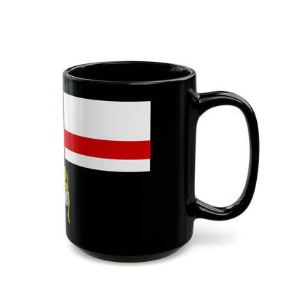 Flag of Londonderry Ireland - Black Coffee Mug-The Sticker Space