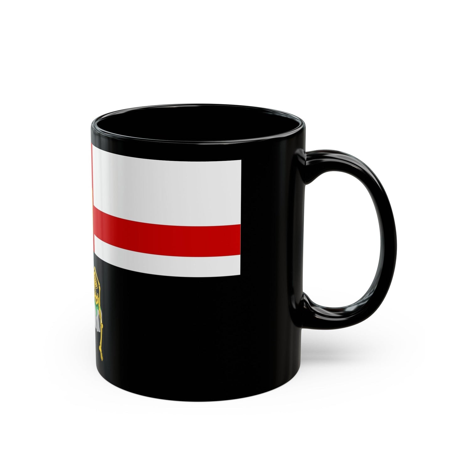 Flag of Londonderry Ireland - Black Coffee Mug-The Sticker Space