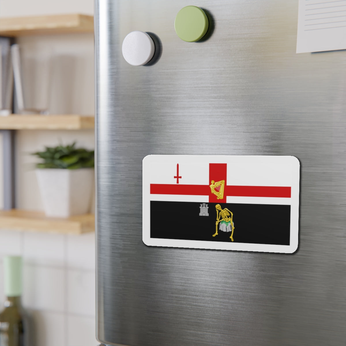 Flag of Londonderry Ireland - Die-Cut Magnet-The Sticker Space