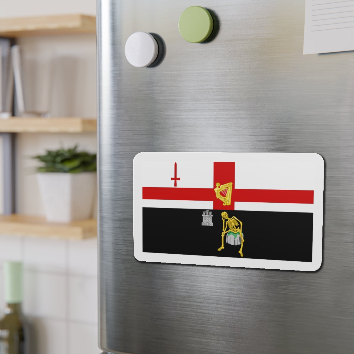 Flag of Londonderry Ireland - Die-Cut Magnet-The Sticker Space