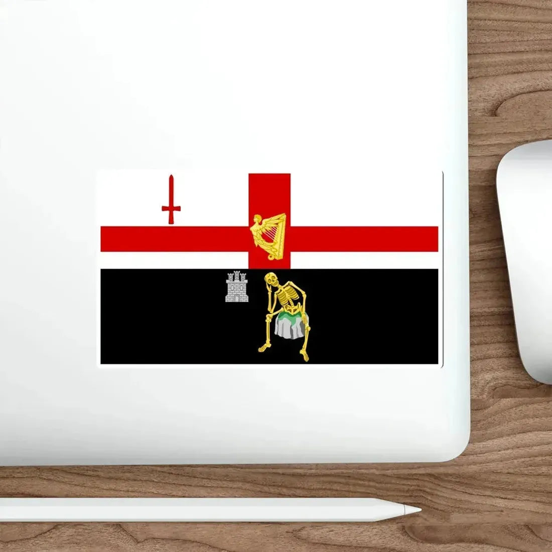 Flag of Londonderry Ireland STICKER Vinyl Die-Cut Decal - The Sticker Space