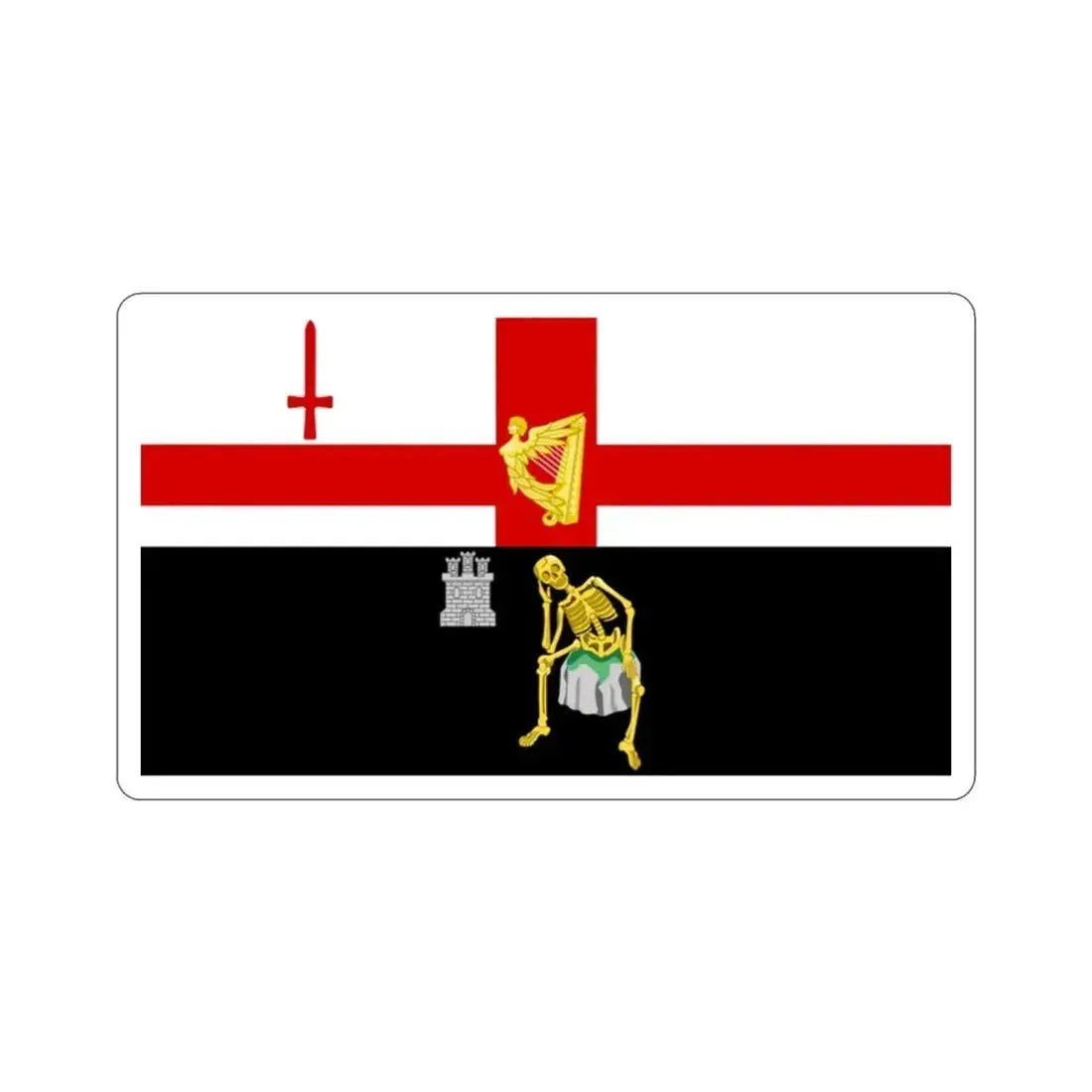 Flag of Londonderry Ireland STICKER Vinyl Die-Cut Decal - The Sticker Space
