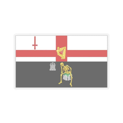 Flag of Londonderry Ireland - STICKER Vinyl Kiss-Cut Decal 3 Inch Transparent - The Sticker Space