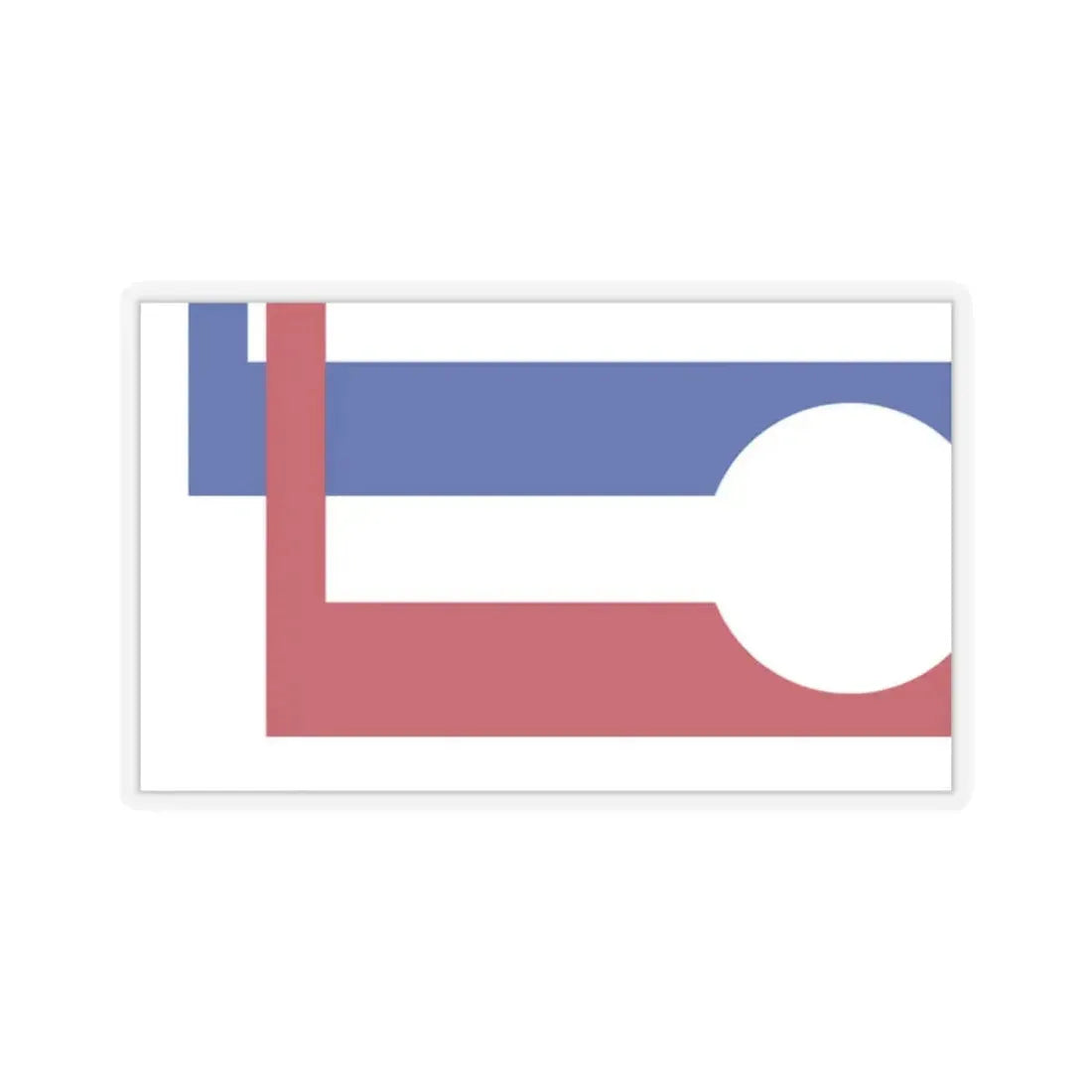 Flag of Longmont (Colorado) - STICKER Vinyl Kiss-Cut Decal 2 Inch Transparent - The Sticker Space