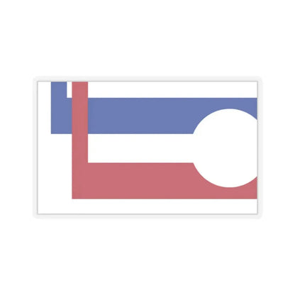 Flag of Longmont (Colorado) - STICKER Vinyl Kiss-Cut Decal 2 Inch Transparent - The Sticker Space