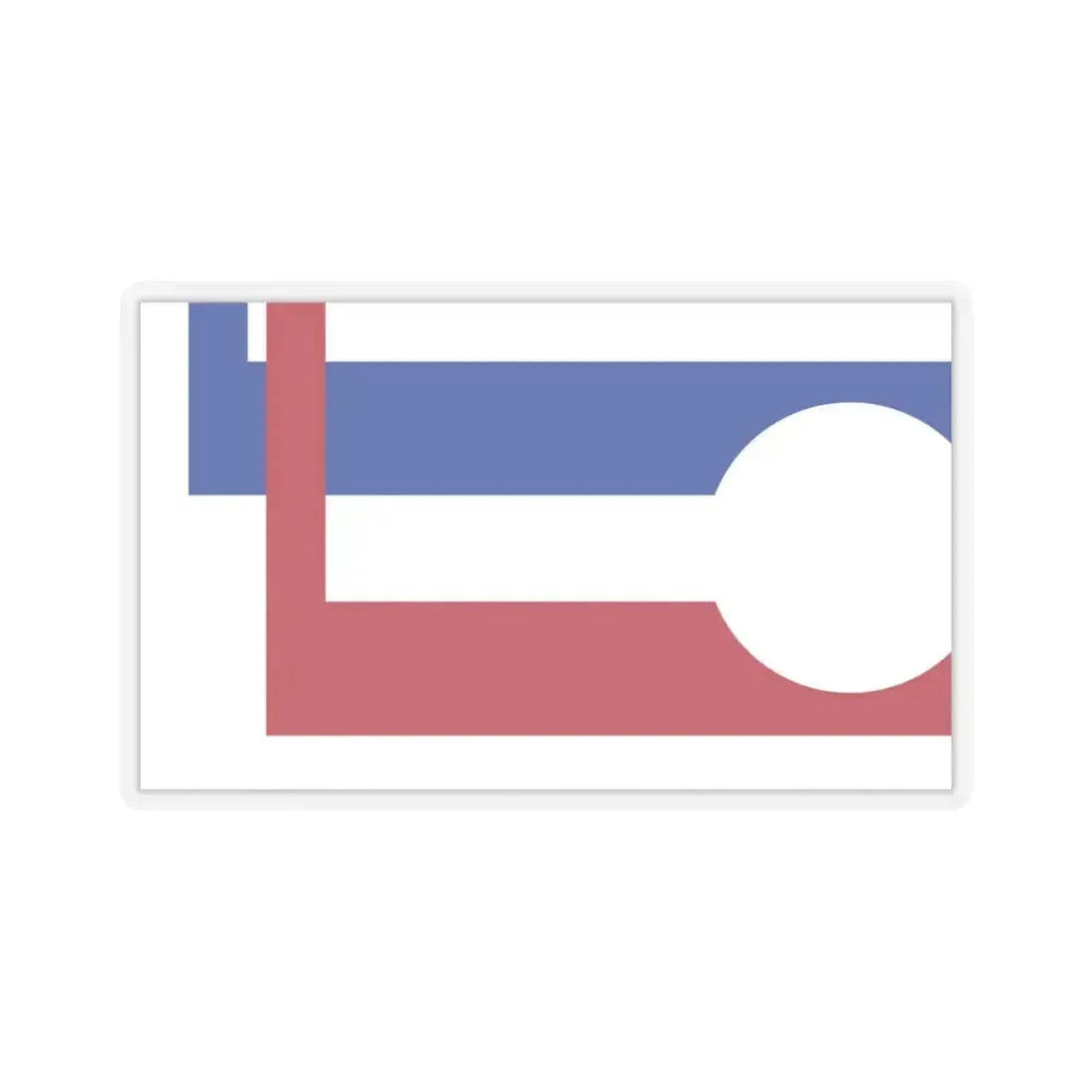 Flag of Longmont (Colorado) - STICKER Vinyl Kiss-Cut Decal 6 Inch Transparent - The Sticker Space