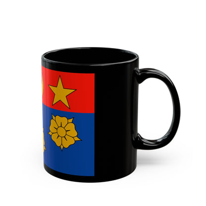 Flag of Longueuil Quebec Canada - Black Coffee Mug-The Sticker Space