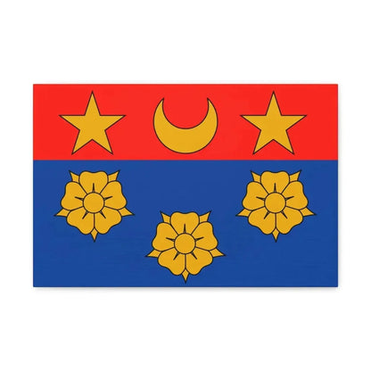 Flag of Longueuil Quebec Canada - Canvas Wall Art 18″ x 12″ 1.25" - The Sticker Space