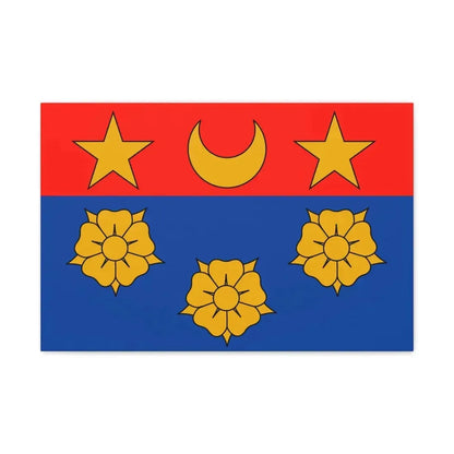 Flag of Longueuil Quebec Canada - Canvas Wall Art 24″ x 16″ 1.25" - The Sticker Space