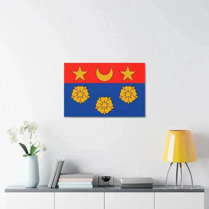 Flag of Longueuil Quebec Canada - Canvas Wall Art - The Sticker Space
