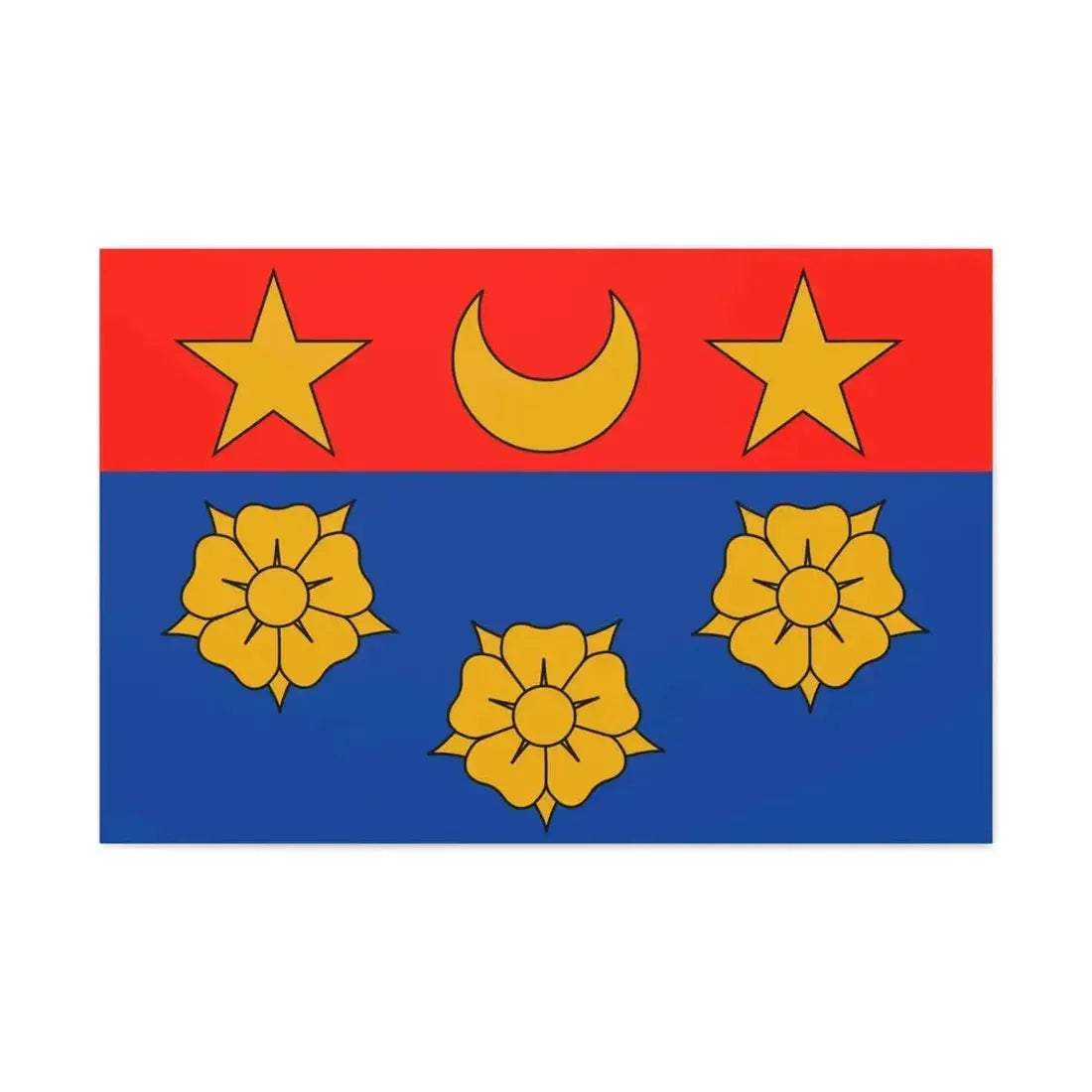 Flag of Longueuil Quebec Canada - Canvas Wall Art - The Sticker Space