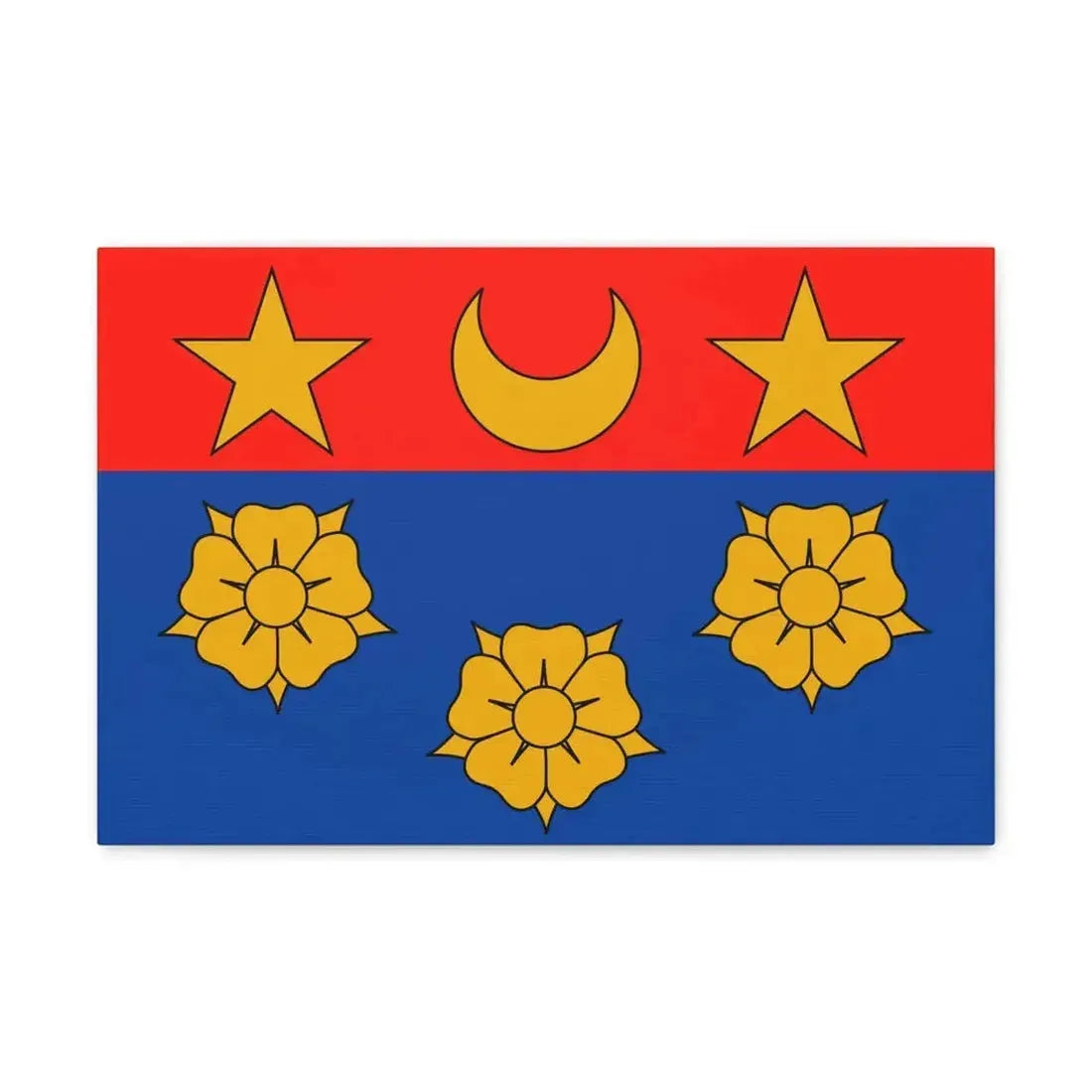 Flag of Longueuil Quebec Canada - Canvas Wall Art - The Sticker Space