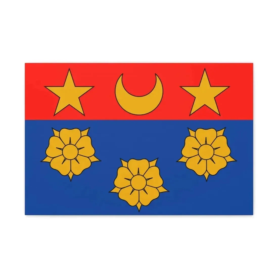 Flag of Longueuil Quebec Canada - Canvas Wall Art - The Sticker Space