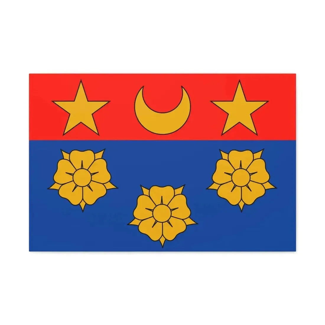 Flag of Longueuil Quebec Canada - Canvas Wall Art - The Sticker Space