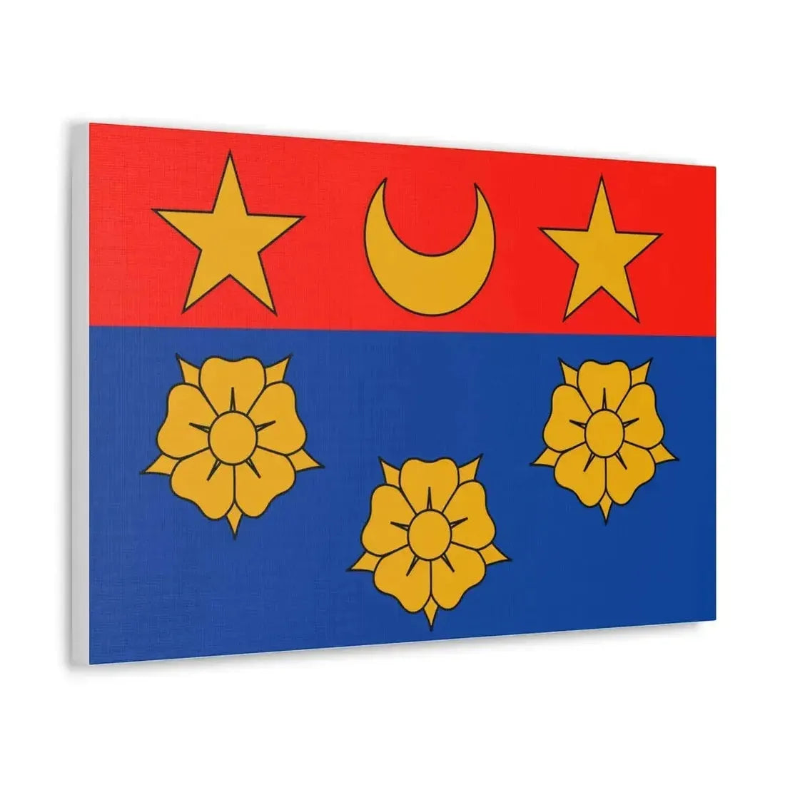Flag of Longueuil Quebec Canada - Canvas Wall Art - The Sticker Space