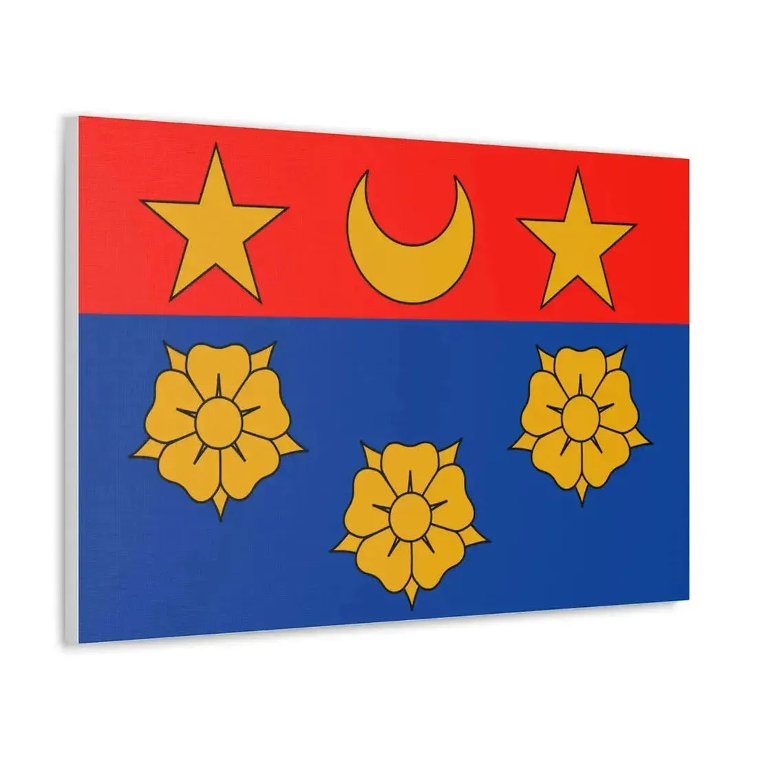 Flag of Longueuil Quebec Canada - Canvas Wall Art - The Sticker Space