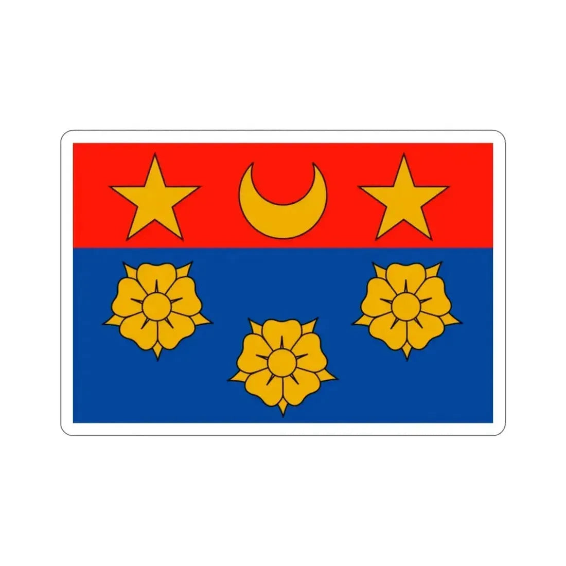Flag of Longueuil Quebec Canada STICKER Vinyl Die-Cut Decal 2 Inch - The Sticker Space