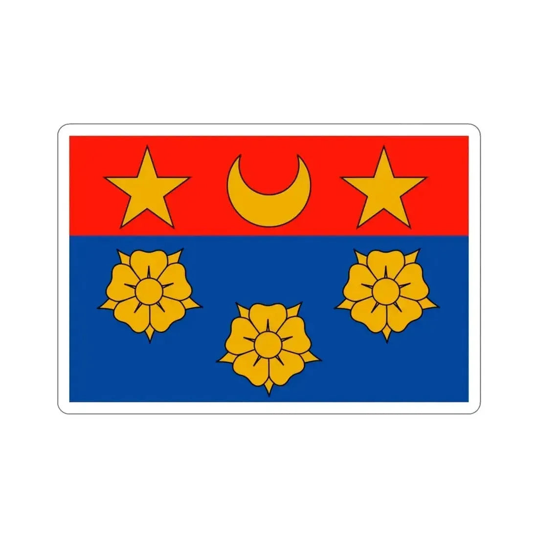 Flag of Longueuil Quebec Canada STICKER Vinyl Die-Cut Decal 3 Inch - The Sticker Space