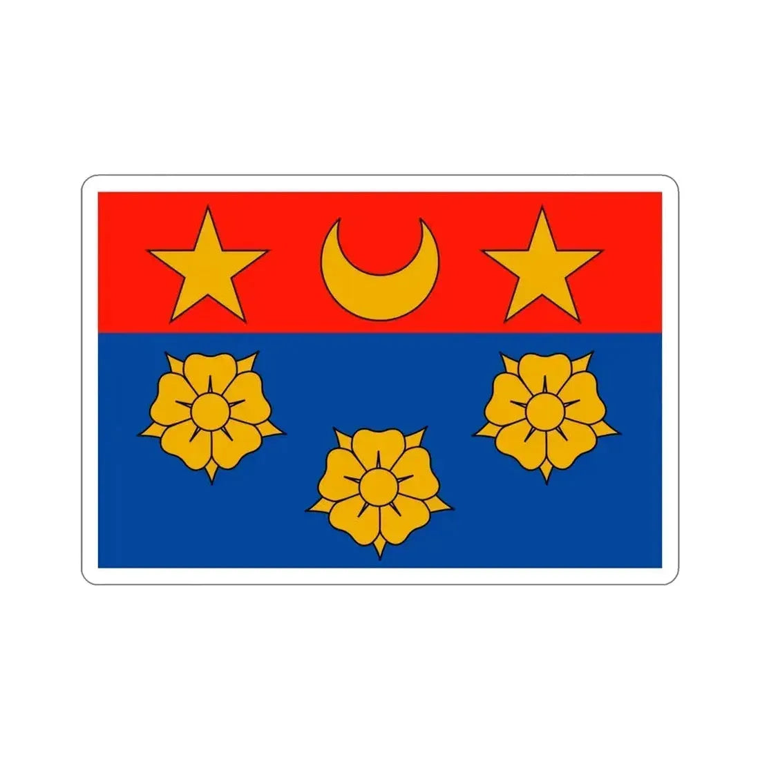 Flag of Longueuil Quebec Canada STICKER Vinyl Die-Cut Decal 5 Inch - The Sticker Space