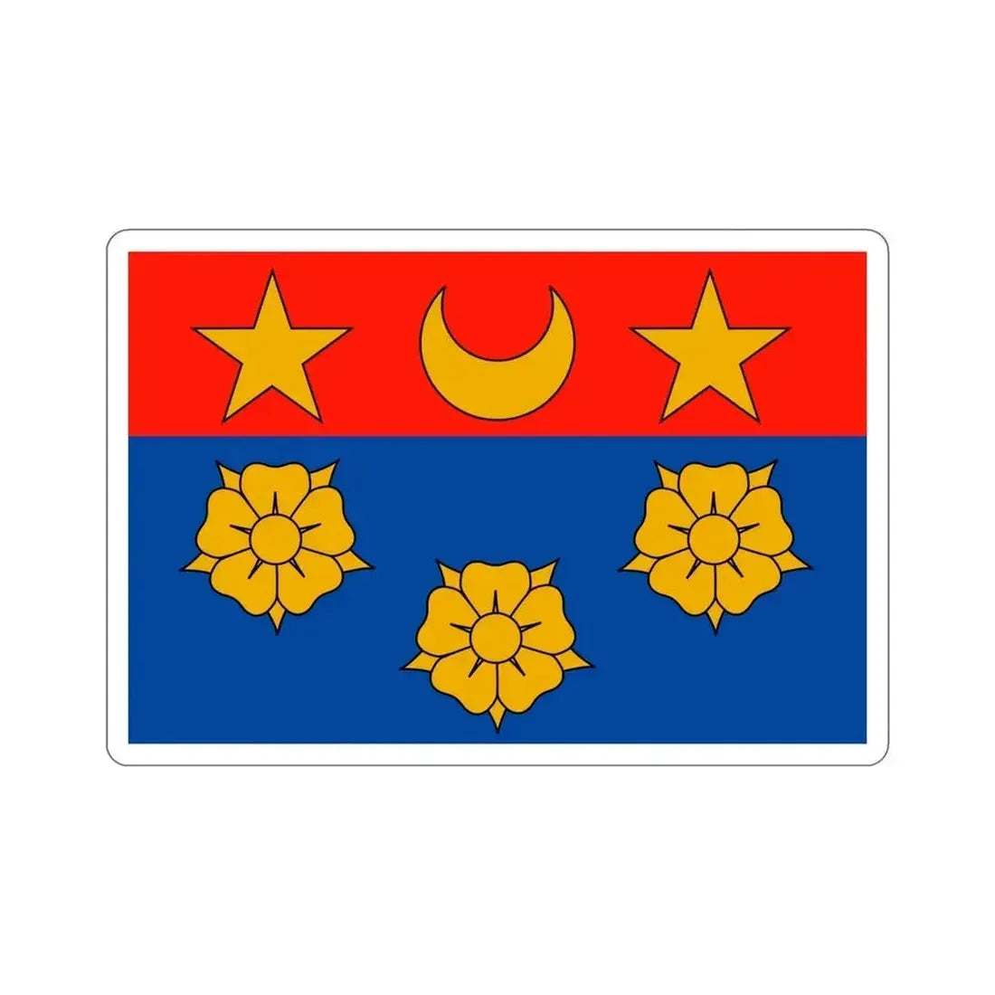 Flag of Longueuil Quebec Canada STICKER Vinyl Die-Cut Decal - The Sticker Space