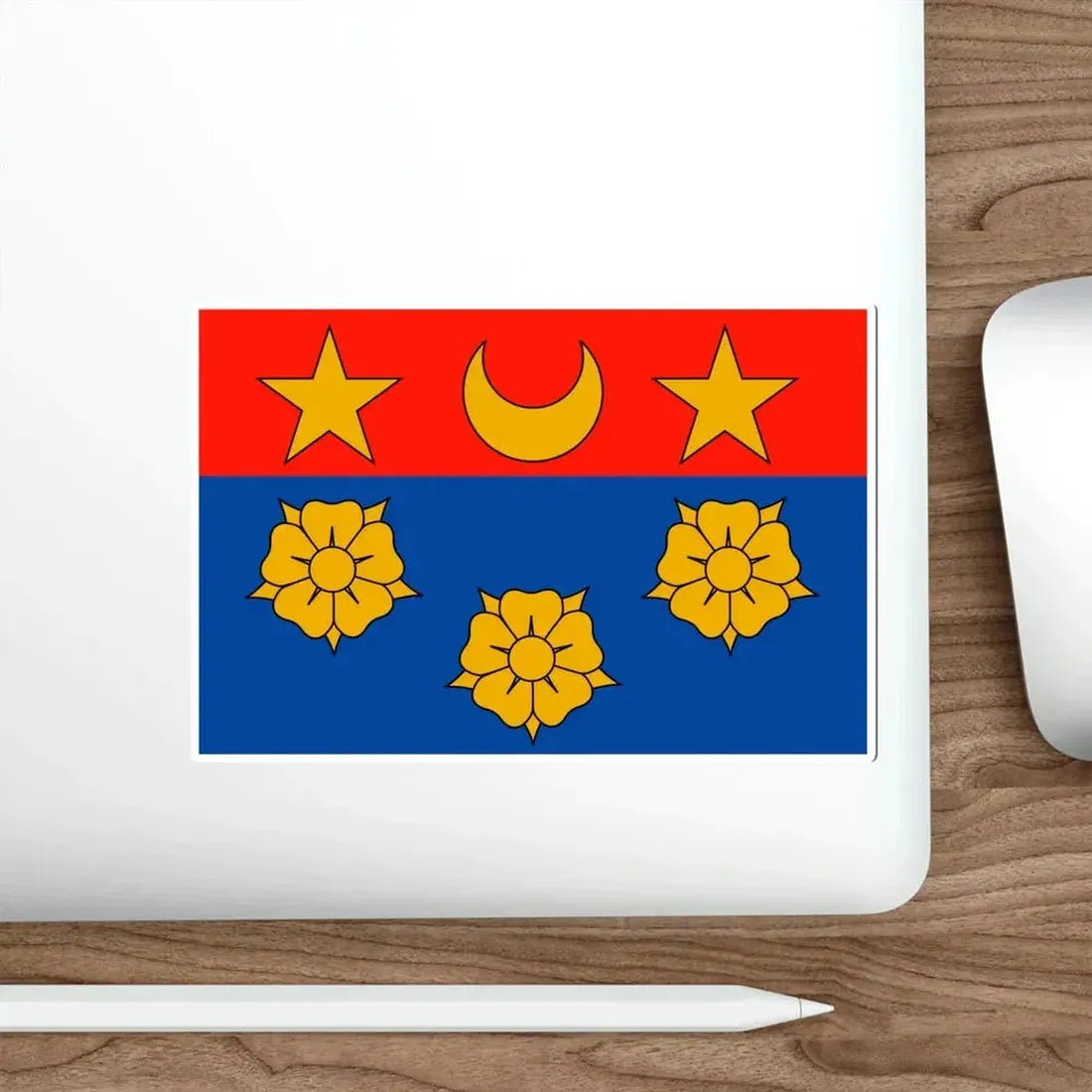 Flag of Longueuil Quebec Canada STICKER Vinyl Die-Cut Decal - The Sticker Space