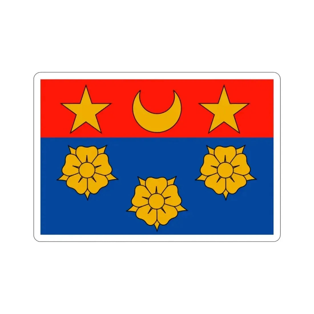 Flag of Longueuil Quebec Canada STICKER Vinyl Die-Cut Decal - The Sticker Space