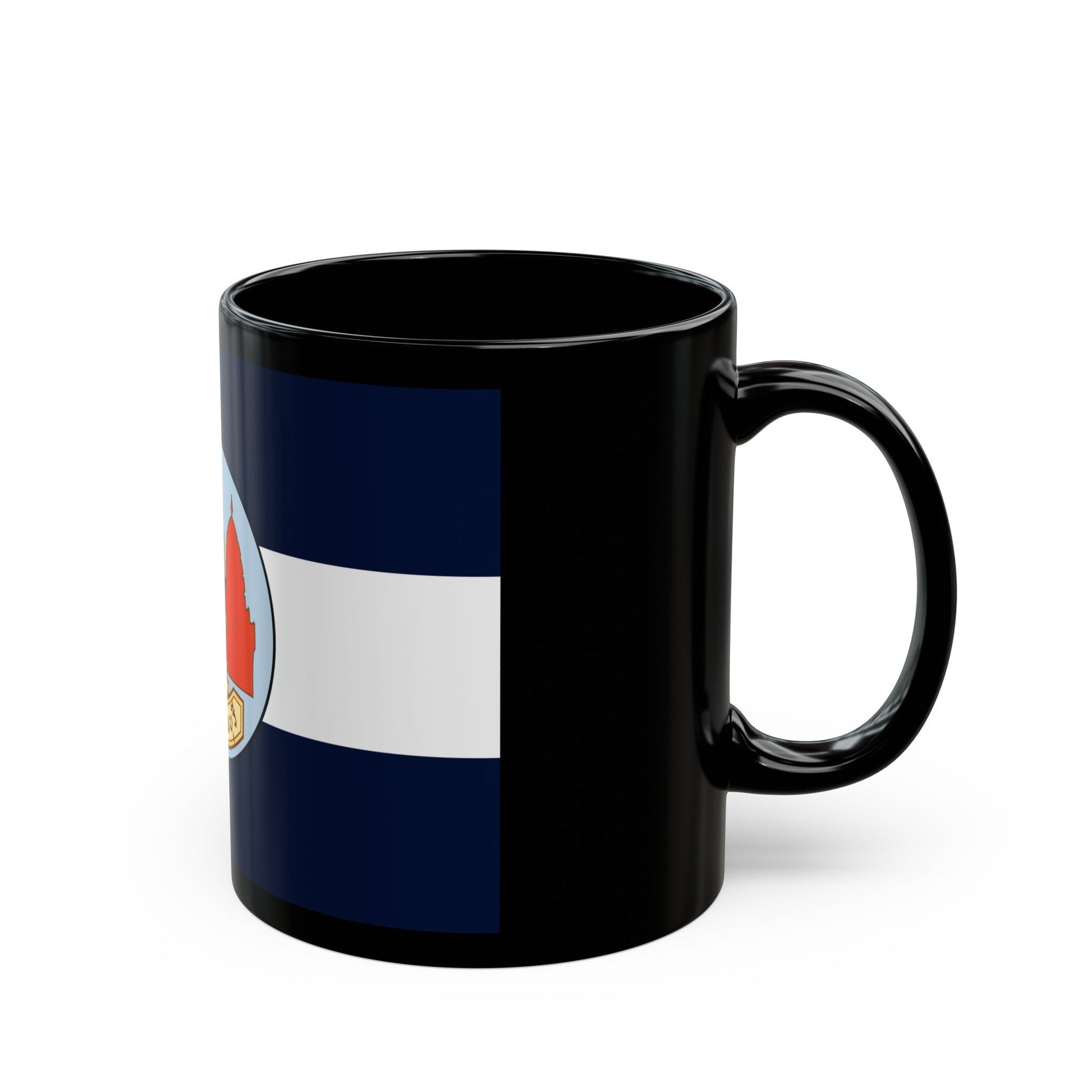 Flag of Lop Buri Province Thailand - Black Coffee Mug-The Sticker Space