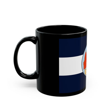 Flag of Lop Buri Province Thailand - Black Coffee Mug-The Sticker Space