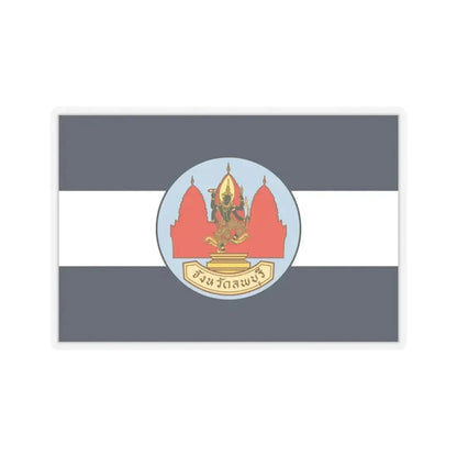 Flag of Lop Buri Province Thailand - STICKER Vinyl Kiss-Cut Decal 6 Inch Transparent - The Sticker Space