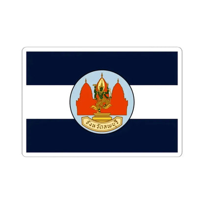 Flag of Lop Buri Province Thailand - STICKER Vinyl Kiss-Cut Decal 6 Inch White - The Sticker Space