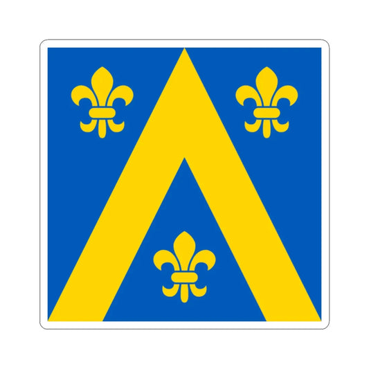 Flag of Lopatyn (Ukraine) STICKER Vinyl Kiss-Cut Decal 2 Inch White - The Sticker Space