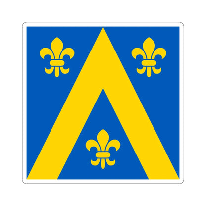 Flag of Lopatyn (Ukraine) STICKER Vinyl Kiss-Cut Decal 6 Inch White - The Sticker Space