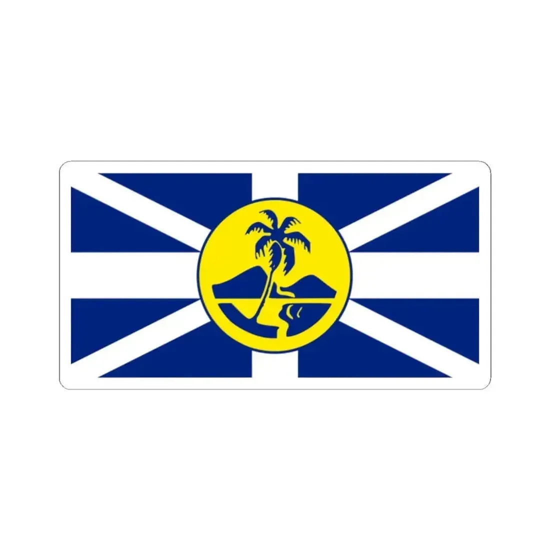 Flag of Lord Howe Island (Australia) STICKER Vinyl Kiss-Cut Decal 2 Inch White - The Sticker Space