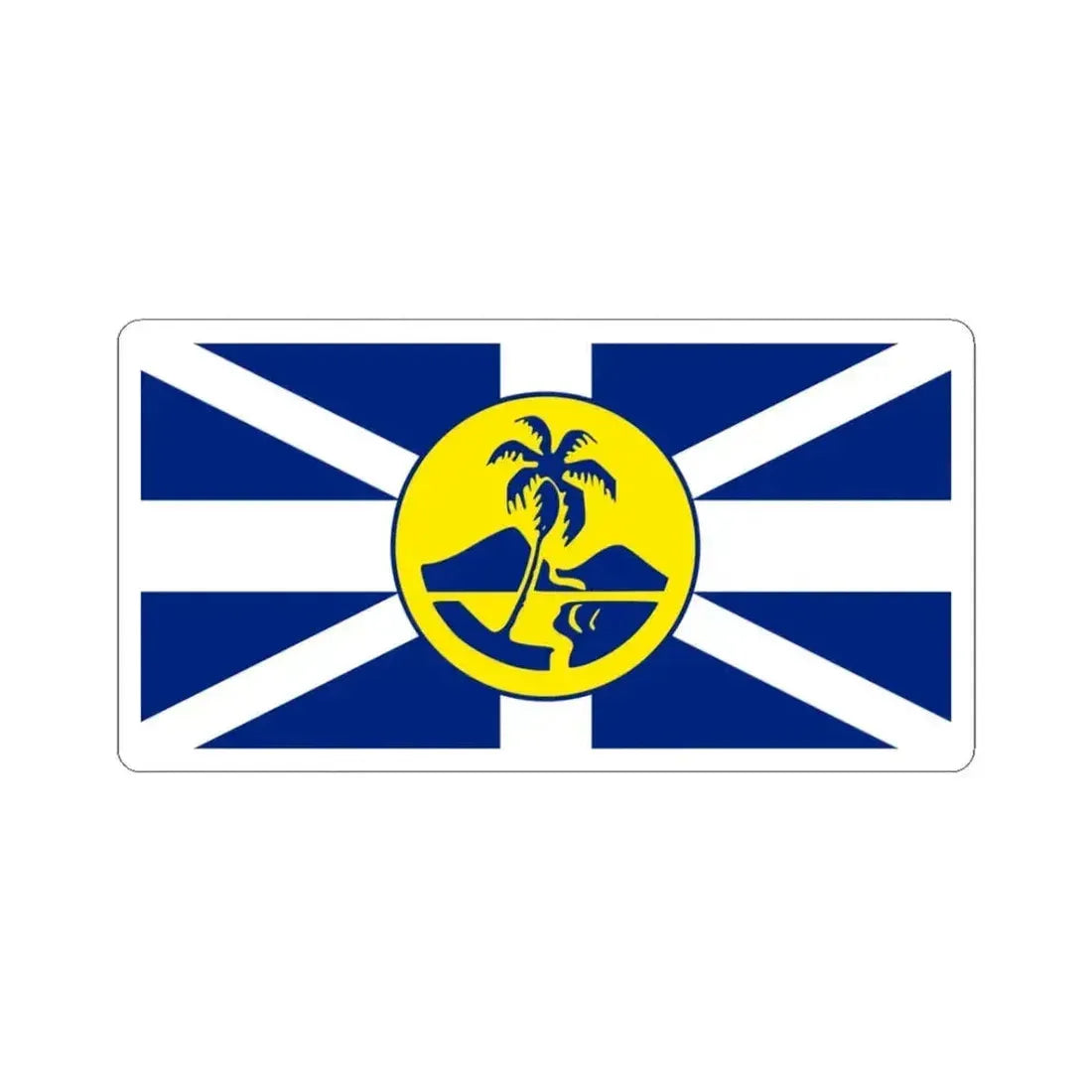 Flag of Lord Howe Island (Australia) STICKER Vinyl Kiss-Cut Decal 3 Inch White - The Sticker Space