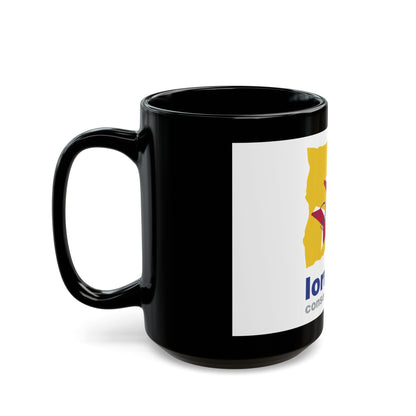 Flag of Lorraine France 2 - Black Coffee Mug-The Sticker Space