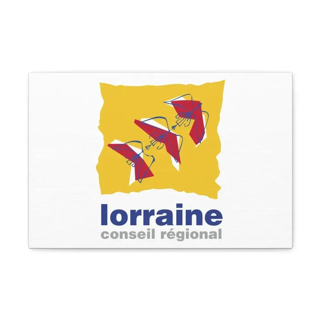Flag of Lorraine France 2 - Canvas Wall Art 18″ x 12″ 1.25" - The Sticker Space