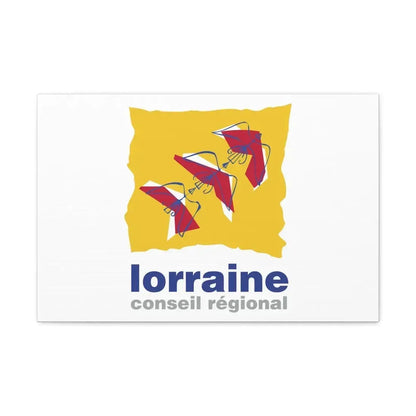 Flag of Lorraine France 2 - Canvas Wall Art 24″ x 16″ 1.25" - The Sticker Space
