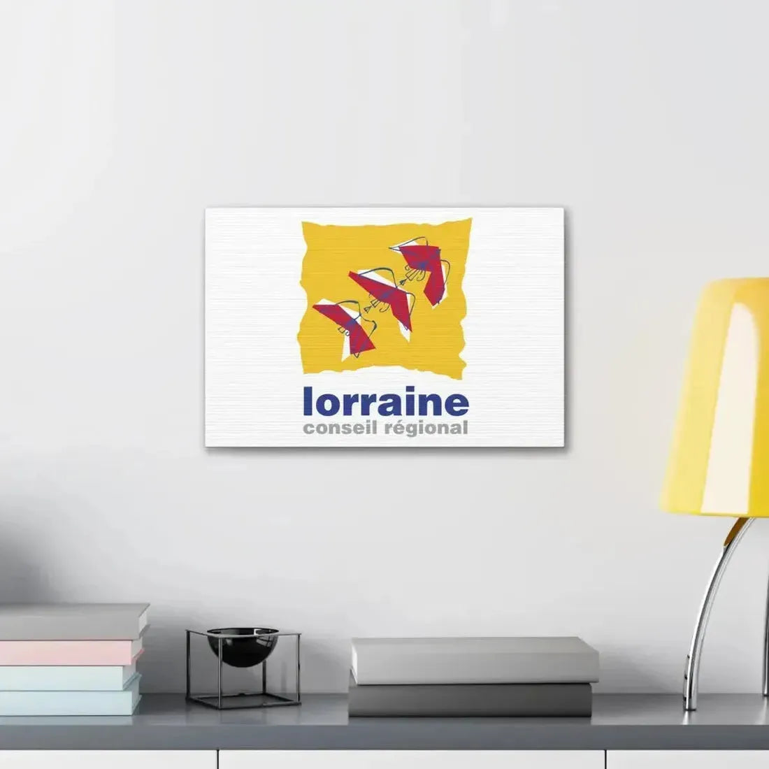 Flag of Lorraine France 2 - Canvas Wall Art - The Sticker Space