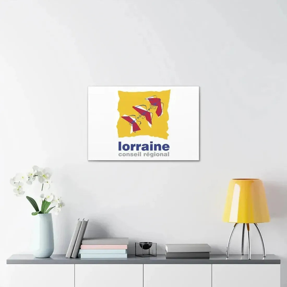 Flag of Lorraine France 2 - Canvas Wall Art - The Sticker Space