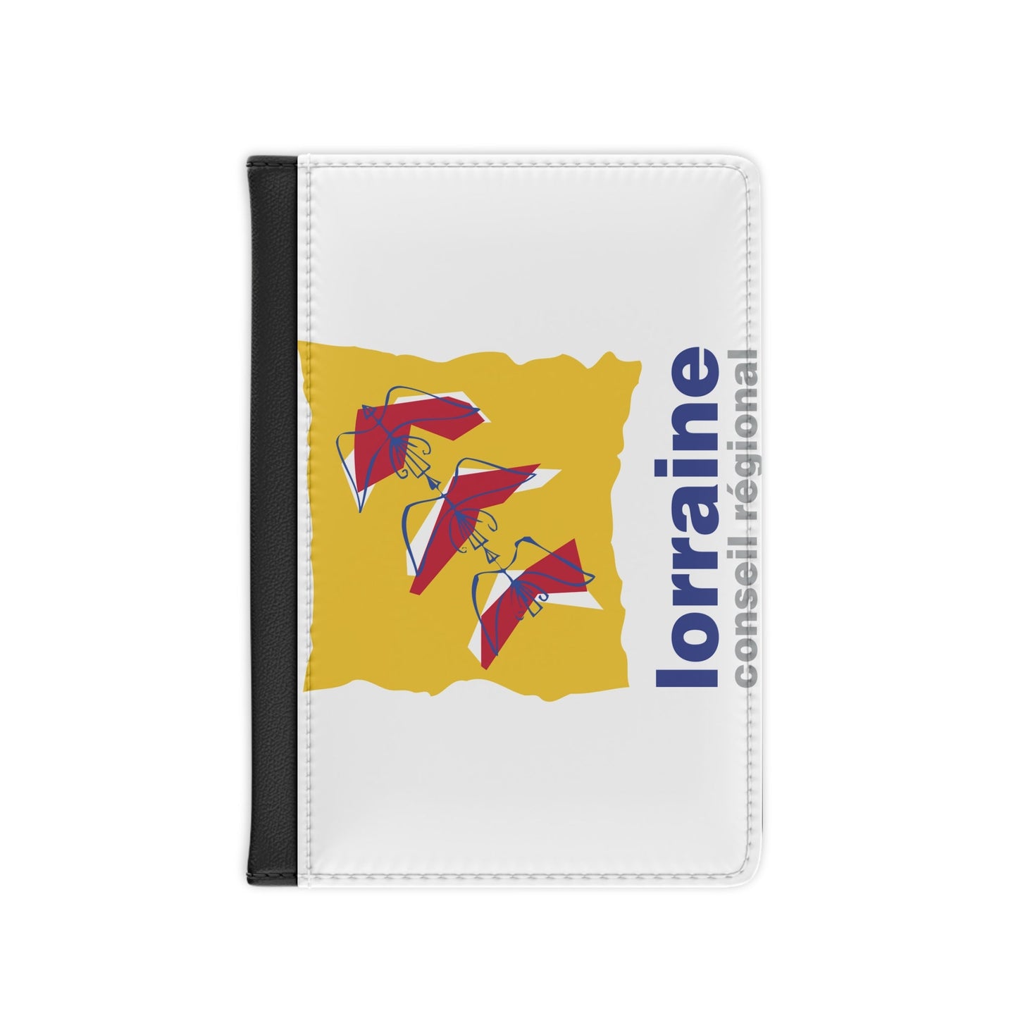 Flag of Lorraine France 2 - Passport Holder-3.9" x 5.8"-The Sticker Space