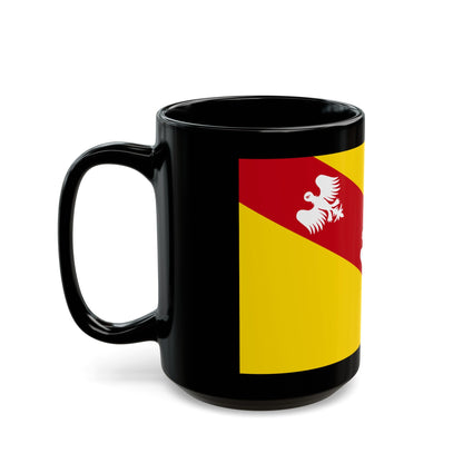 Flag of Lorraine France - Black Coffee Mug-The Sticker Space