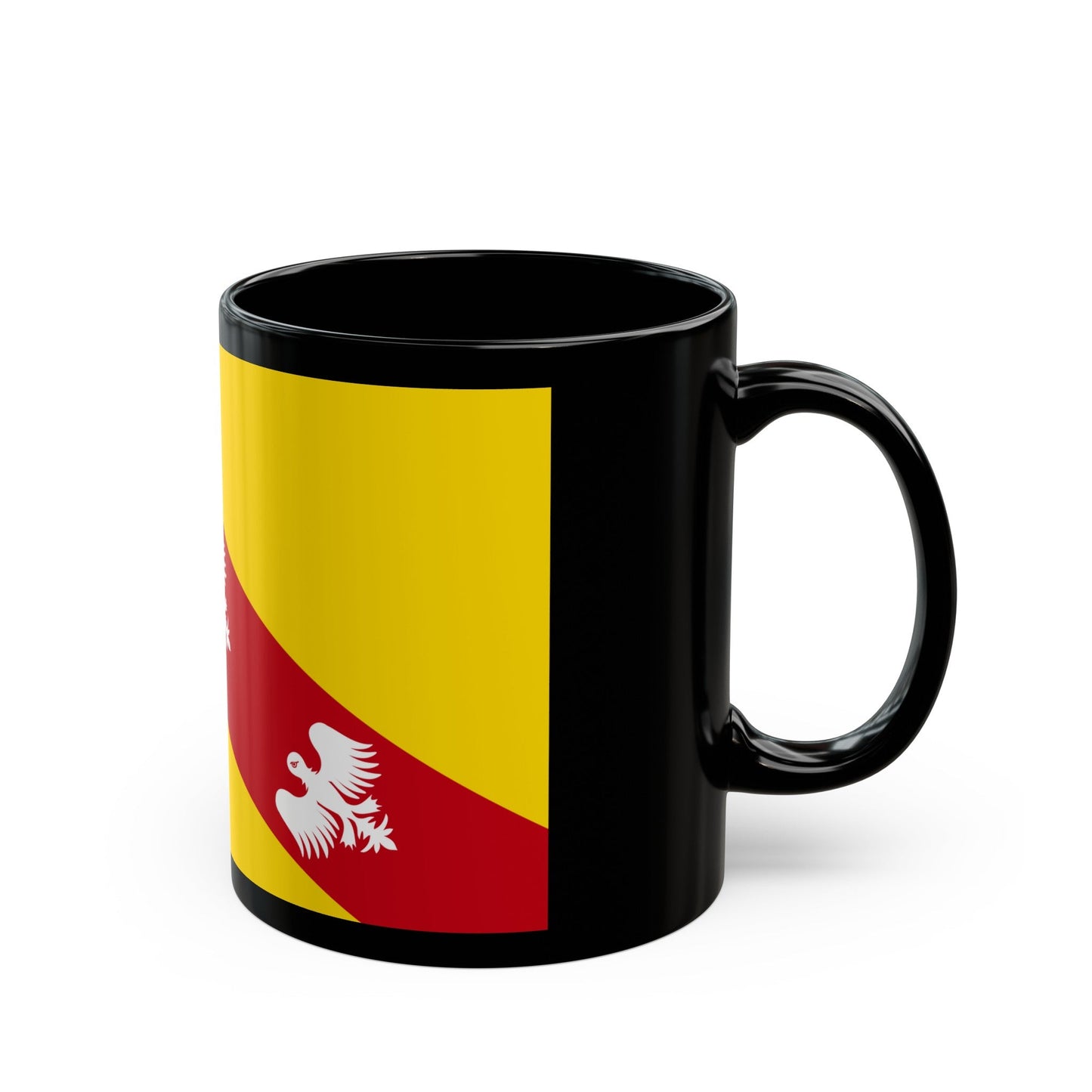 Flag of Lorraine France - Black Coffee Mug-The Sticker Space