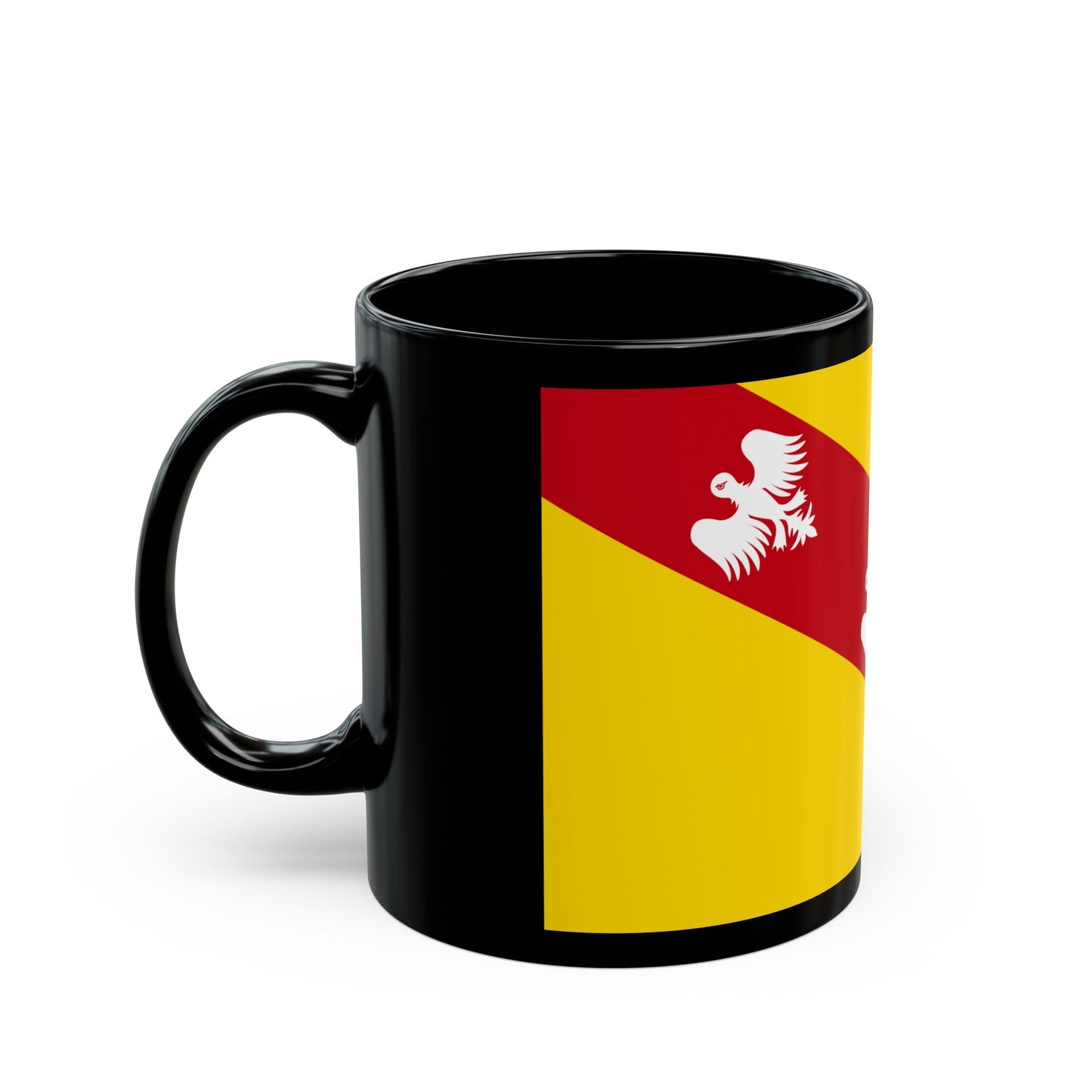 Flag of Lorraine France - Black Coffee Mug-The Sticker Space