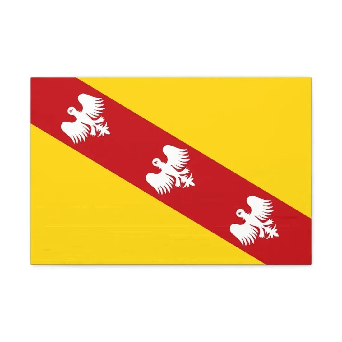 Flag of Lorraine France - Canvas Wall Art 24″ x 16″ 1.25" - The Sticker Space