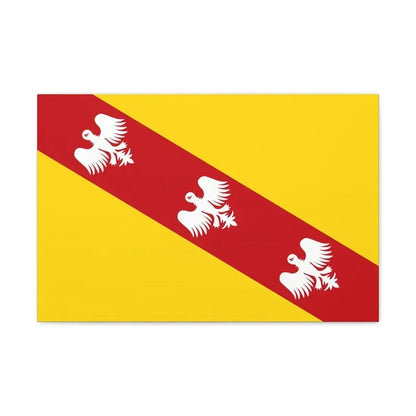 Flag of Lorraine France - Canvas Wall Art 24″ x 16″ 1.25" - The Sticker Space